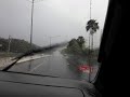 HEADING TO VETERANS HOSPITAL IN PUERTO RICO DURING HEAVY RAINFALL