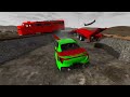 Flatbed Trailer Cars Transportation with Truck - Pothole vs Car #18 - BeamNG.Drive