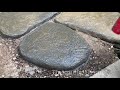 How to DIY large, irregular concrete natural looking stepping stones