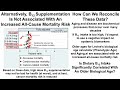 Homocysteine Update, What's Optimal For Vitamin B12?