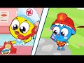 Funny School Bus Lost Wheel Song | Lamba Lamby Kids Songs