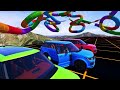 GTA V Epic New Stunt Race For Car Racing Challenge by Trevor and Shark spider-man