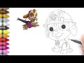 How to Draw Paw Patrol The Movie || Marshall Paw Patrol Drawing 🐾