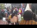 The crowd on the lawn at Afropunk's Gold stage