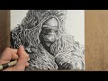 Drawing Swamp Thing - DC Comics INK PORTRAIT