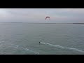 DJI Mavic Air films kitesurfer at the North Sea