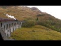 Glenfinnan Viaduct - Jacobite Steam Train Ride HD