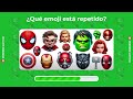 Encuentra el emoji raro - Desafío los Vengadores 🦸‍♀️🔥 Niveles fácil, medio y difícil.