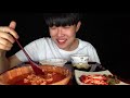 Spicy Ramyeon (Fire noodles) & Kimchi with beer Asmr Mukbang Real Sound Eating Show