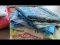 Thrift fabric haul, mostly fabric scraps (quilting fabric edition!)