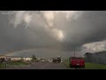 Unbelievable Tornado Footage with Rainbow & Blue Sky