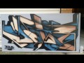 Graffiti piece #9 - Jamit -  how to paint small pieces with can control