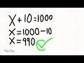 BASIC Algebra  |  Addition algebra #mathematics #educational