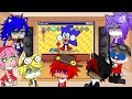 Sonic Characters React To FNF VS Corrupted BFDI & Sonk.Rom // GCRV