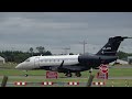 OO-CYN Embraer Legacy 500 landing at Dublin Airport with VIP passenger