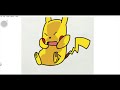Drawing Pikachu from scratch