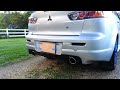 2012 Mitsubishi Lancer Ralliart Ultimate Racing Exhaust