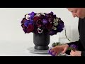 Jewel Tone Flower Arrangement - ONYX JEWEL | FLORA LUX