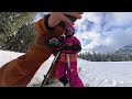 5 Year Old Girl Catches Big Air | Skiing Family