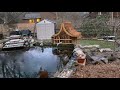 Koi Pond - gravel & sand filter boxes - Spring 2020