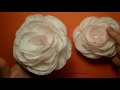 Fabric flowers: big corsage rose/tutorial/Цветы из ткани: большая корсажная роза/МК