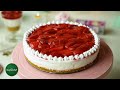 Satisfy Your Sweet Tooth with a Divine Strawberry Cheesecake (No Bake Cheesecake Recipe)