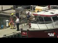 Shocking video shows float plane crash into boat during takeoff in BC harbour, 2 seriously injured
