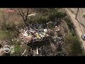Chopper 5: The remains of the Holladay home that exploded after 'ancient dynamite' sticks were found