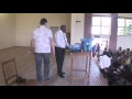 Speaking in Namibia at the Leevi-Hakusembe High School