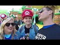 Geeking Out In The NEW Super Nintendo World: Universal Studios Hollywood | Mario Kart,Toadstool Cafe