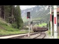 Arlbergbahn 2015, Güterzug bleibt liegen und wird 