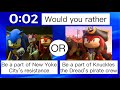 WOULD you RATHER? | SONIC the HEDGEHOG EDITION!!!