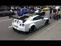 EXTREMELY* LOUD NISSAN GT-R’s BEST-OF Compilation In London + Car meets 2020