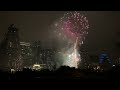 Austin Texas 2022 New Years Fireworks Downtown