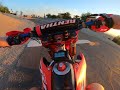 2023 CRF250R with QS138 70H V3 motor, Em260S controller, and 50AH battery.  Second test ride