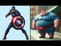 SUPERHEROES but FAT MEN | All Characters | Marvel & Dc 💥 Avengers