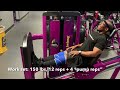 “High Intensity Training” Leg Day At Planet Fitness - High Bar Squat, Stiff Legged Deadlift & More!