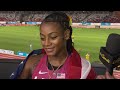 WOW! Sha'Carri Richardson wins IMPROBABLE WORLD TITLE with CHAMPIONSHIP RECORD | NBC Sports