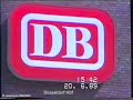 Bundesbahn 1989  - mit dem Intercity durch Deutschland