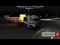 Transporting Flatrack Liebherr cabins with Freightliner Argosy|1.49 ATS|N14 Cummings|pxnv9