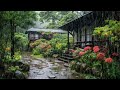 Relieve Stress With Rain In Japanese Zen Garden | Goodbye Insomnia, Concentration, Deep Sleep