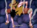 Luffy punches blackbeard