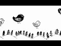 Baby Sensory | Black White High Contrast | Calming Fun classical music video | Scandi birds