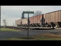 NS ES44AC 8078 leading long hood forward in Tipton, Indiana!