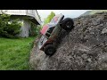 Finally conquered! Element Ecto and Axial Pro climbs the rock!