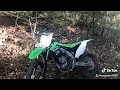 Kx 450 bookin it threw woods