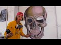 How to Paint More REALISTIC - Skull Mural
