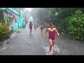 Street Scenes in the Philippine During a Heavy Rain [4K]
