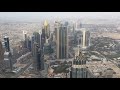 View from Burj Khalifa in the evening