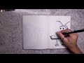 Cómo Dibujar a la Cucaracha  comiendo hamburguesa de Bob Esponja Fácil y Rápido